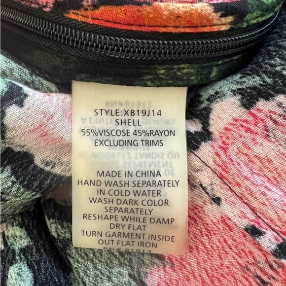 PLENTY by Tracy Reese x Anthropologie SM Laurette Black Red Floral Jumpsuit NWT - Picture 12 of 16